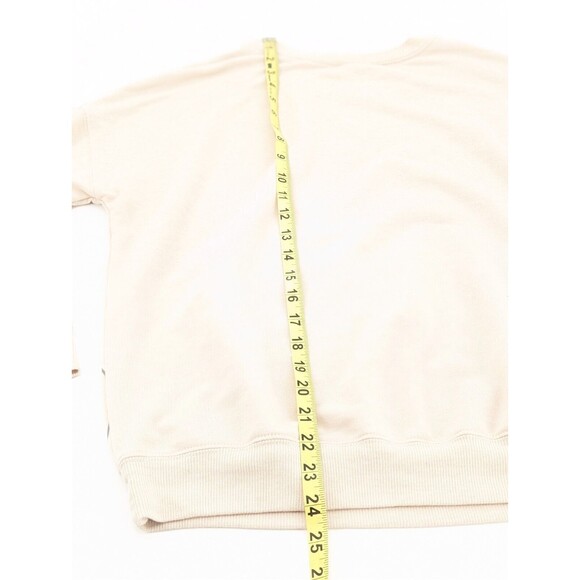 Disney Beige Mickey Mouse Super Soft Graphic Pullover Sweatshirt Size Small - Picture 4 of 4